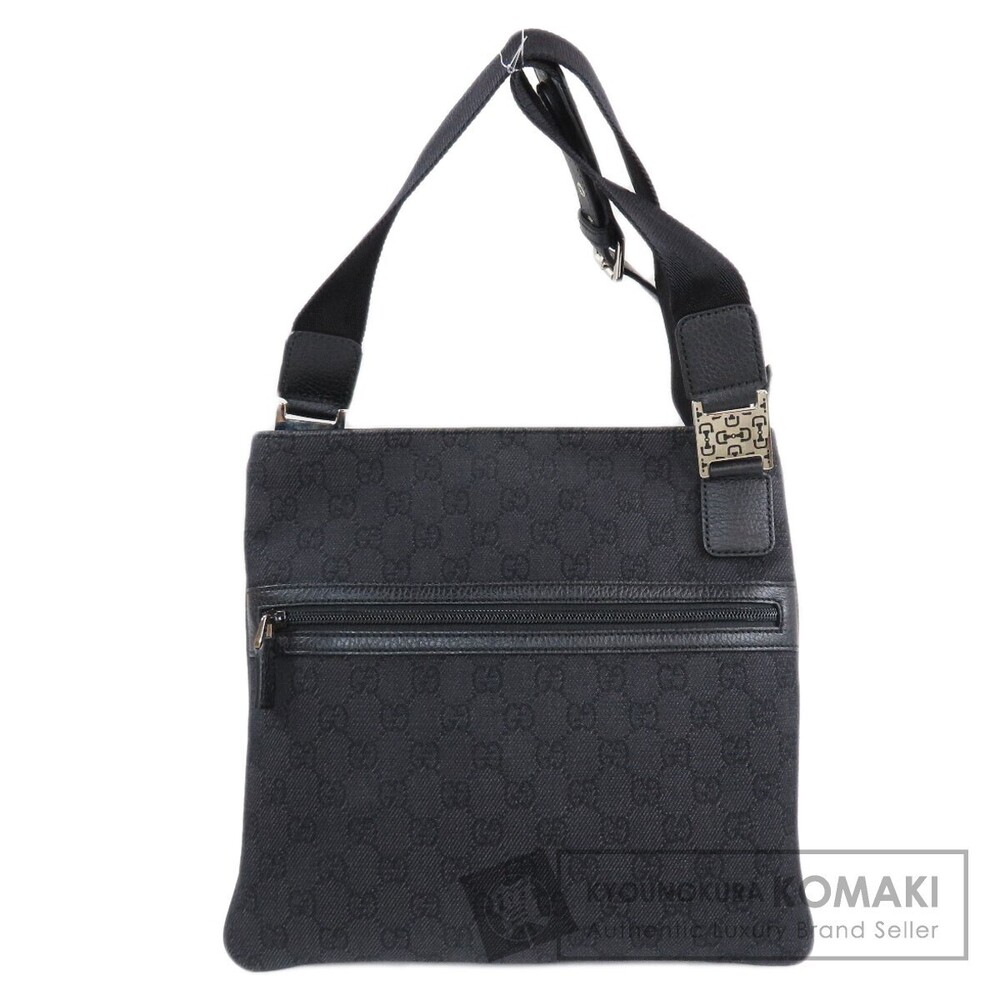 Gucci GG Canvas Studded Messenger Crossbody Bag black